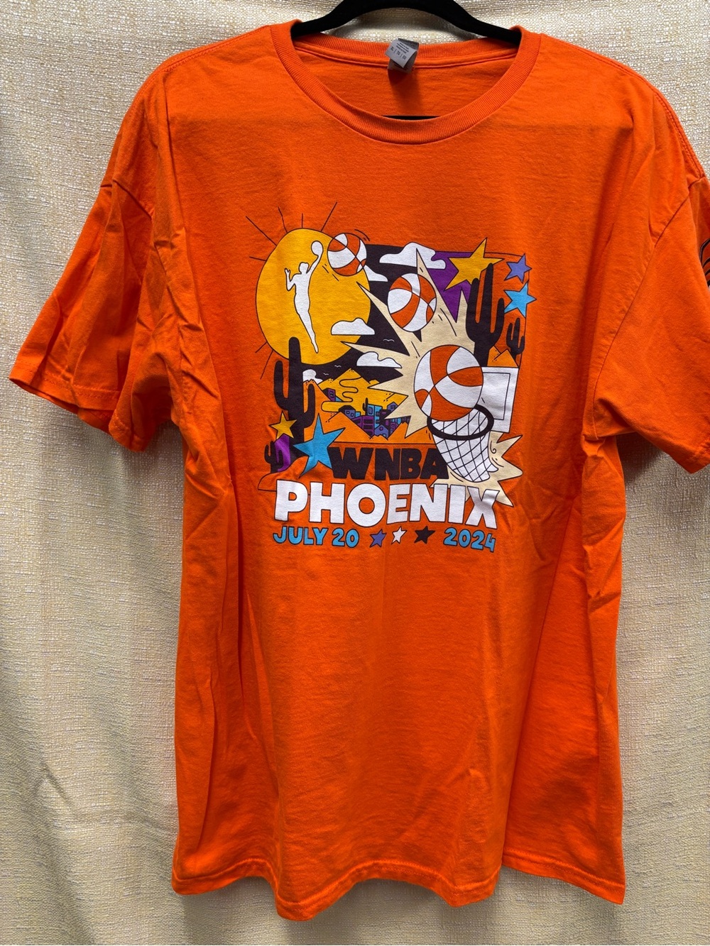 Fruit of the Loom Orange Phoenix WNBA Graphic Tee